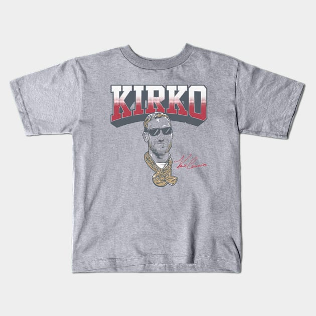 Kirk Cousins Kirko Chainz ATL Kids T-Shirt by artbygonzalez